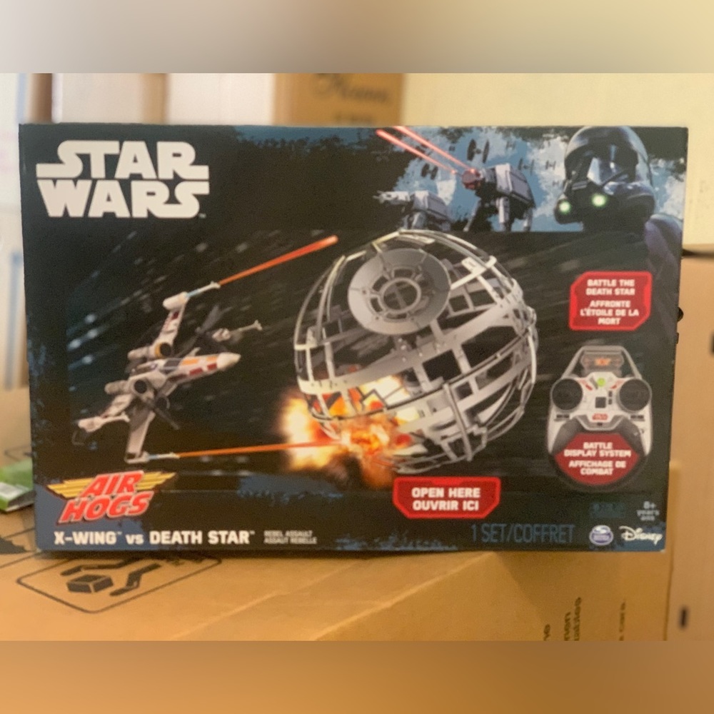 Disney Star Wars Air Hogs Rebel Assault Drones RC Flying X-Wing Vs Death Star